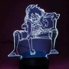 BRAND Anime One Piece Luffy Lampe De Table Usb 7 Couleurs Atmosphères Décor Led Luminaire 3D Led Tactile Switch Night Light