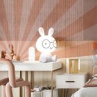 Home Deco Kids LA11042 Lampe veilleuse LED Enfant Lapin Blanc Bouton tactile Plusieurs intensités lumineuses H23 x 13 x 15 cm