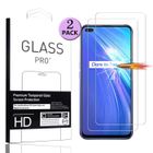 HOOXSPEED [2 PC] pour Realme X50 (5G) Verre Trempé Film de Protection Vitre Tactile Anti-poussiere sans Bulle Ecran Protecteur