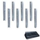 Ancrage au sol pour aire de jeux et portique balançoire WICKEY SolidLock - Set de 8 ancrages