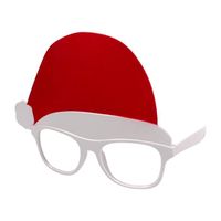 Lunettes humoristique pour adulte (Alsino 960132) arborant un bonnet de Noël en plastique fêtes de fin d'année Noel accessoire de