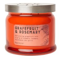 PARTYLITE - Pot à bougie 3 mèches Parfum : Grapefruit & Rosemary