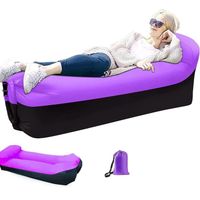 Hamac Gonflable de canapé d'air de Chaise Longue - KAKOO - Violet - Extérieur - Mixte