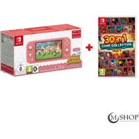 PACK Nintendo Switch Lite Corail Animal Crossing + 30 in 1 Game Collection
