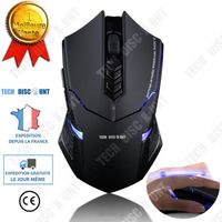 TD® Souris sans fil Gaming Muet- Souris silencieuse Portable souris avec Rétro-Eclairage- Informatique