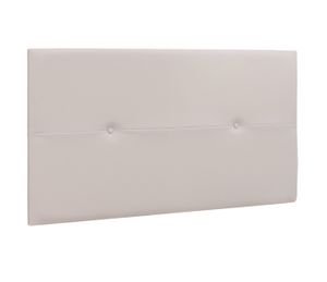 TÊTE DE LIT Tête de lit en simili-cuir coloris Blanc - longueur 110 x profondeur 4 x hauteur 55 cm