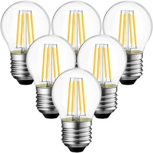 AMPOULE - LED Lot de 6 Ampoule LED Filament E27 G45,4W Equivalen