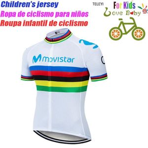 DÉCORATION DE VÉLO Enfants Vélo Jersey - L - Ensemble de maillot de cyclisme pour enfants, vêtements de vélo pour garçons, sécha