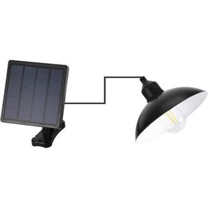 APPLIQUE EXTÉRIEURE Applique Extérieure Solaire Contrôle de Lumière - Noir - Jardin - Energie Solaire - 6W - LED