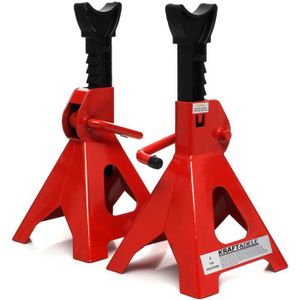 2 chandelles de levage 2000 kg tréteau élév chevalet de charge Jack Stand