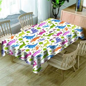 Nappe de table dinosaure jetable en PVC imperméable imperméable Vert 130 x 220 cm Nappe rectangulaire fine pour enfants garçons Jurassic thème anniversaire douche bébé fête fête fête 