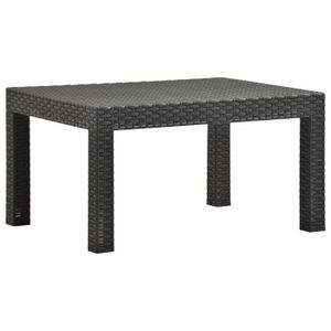TABLE DE JARDIN  Fdit Table de jardin Anthracite 58x58x41 cm PP Rot