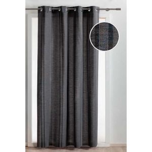 Rideau Rayures Verticales Gris