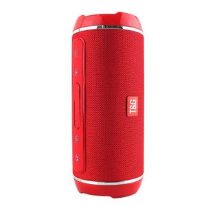 ENCEINTE NOMADE I® War Drum haut-parleur Bluetooth sans fil double haut-parleur subwoofer stéréo haut-parleur étanche baril petit haut-parleur rouge