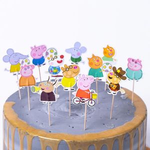 Dessins Animés Cake Topper Décoration 6 Pièces Fête Cake Topper Hedgehog Cake Topper Mini Fête Figurine Figurine Doll Décoration Enfants Anniversaire Gâteau Décoration 