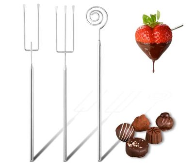 Fourchettes à Chocolat 3 Pièces Fourchette à Tremper Chocolat Chocolat