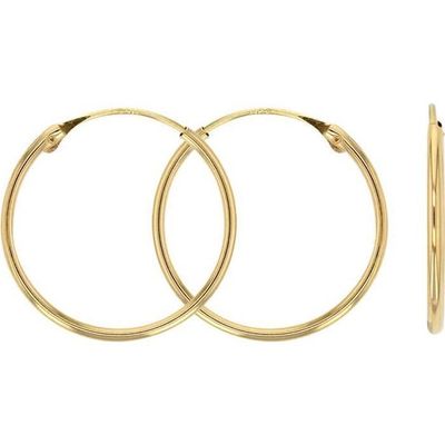 Creole Plaqué Or BOUCLE D'OREILLES CREOLES OR JAUNE 18K - Achat / Vente
