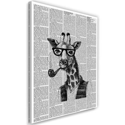 Feeby Tableau Photo Beer party Image décoration murale Américain noir 80x80 cm