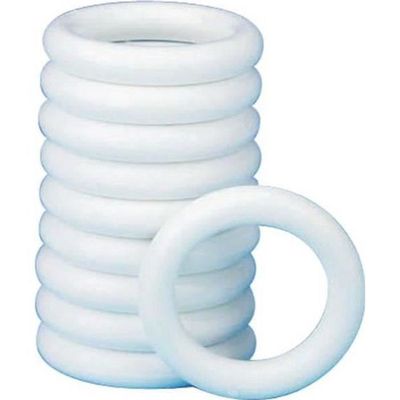 60 Anneaux De Rideau De Douche En Forme De C Blanc - Plastique Anti-Rouille Facile à Installer