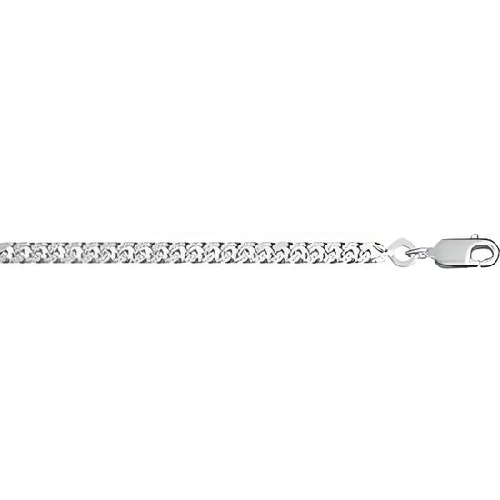 CHAINE ARGENT maille gourmette Moyenne 70 cm neuf