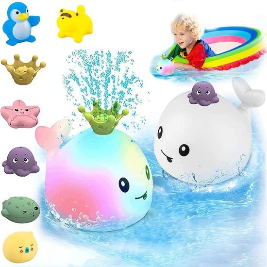 Jouets De Bain Bébé 1-4 Ans - Set Oiseaux Et Abeilles Avec Ventouses Et Arrosoirs - Éducatif, Interactif Et Amusant Pour Le Bain