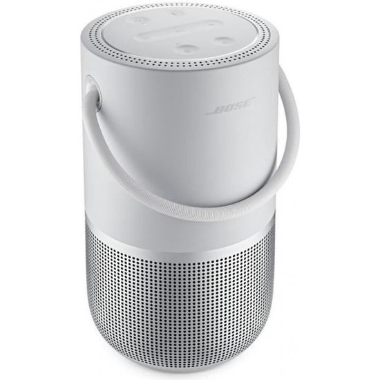 BOSE Portable Home Speaker - Enceinte portable - Bluetooth, Wifi - Alexa et Google intégrés -  Blanc