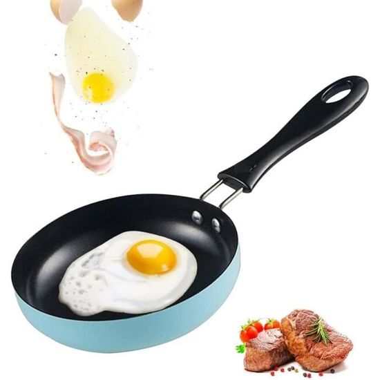 RANJIMA Mini Poêle à Œuf 12cm Induction - Petite Poêle Anti-Adhésive Portable