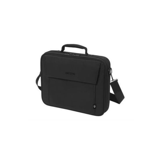 DICOTA Sacoche MULTI BASE Noir pour PC portable 14"-15.6" Légère protection polyester cadre métal et plusieurs compartiments  D30446