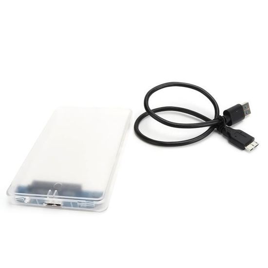 Boîtier Externe Pour Disque Dur 2,5 Pouces USB 3.0 - Plug-and-play, Câble USB-A Vers Type-C Inclus - Jusqu'à 6 To