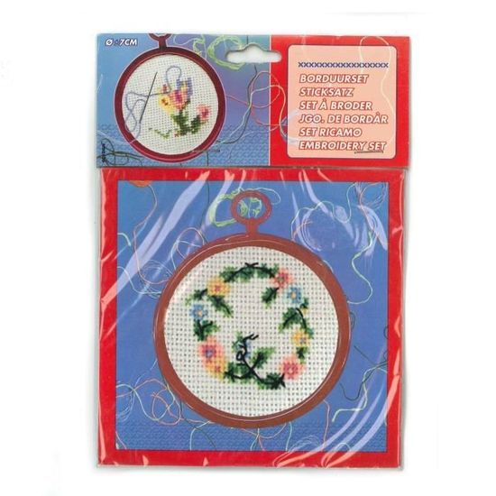 Kit De Broderie Janlynn Variété Florale #04-2 – Cloche, Fleurs, Oiseaux, Vintage Neuf