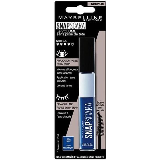 MAYBELLINE Mascara Snapscaras bleu 004 Cdiscount Au quotidien