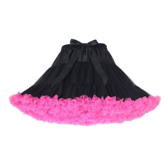 Jupe Tutu En Tulle Courte - Taille Haute, Jupon Bouffant - Pour Déguisement, Danse, Fête