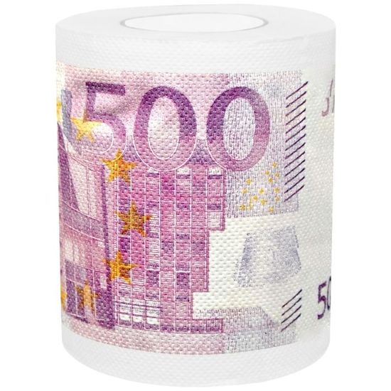 Papier toilettes en forme de billet de 500 euros au meilleur prix