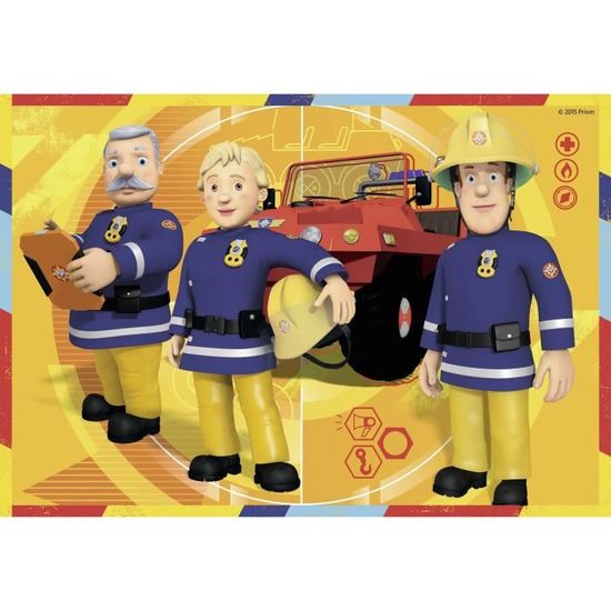 Puzzle Sam le pompier - Ravensburger - 2x12 pièces - Mixte - A partir de 3 ans