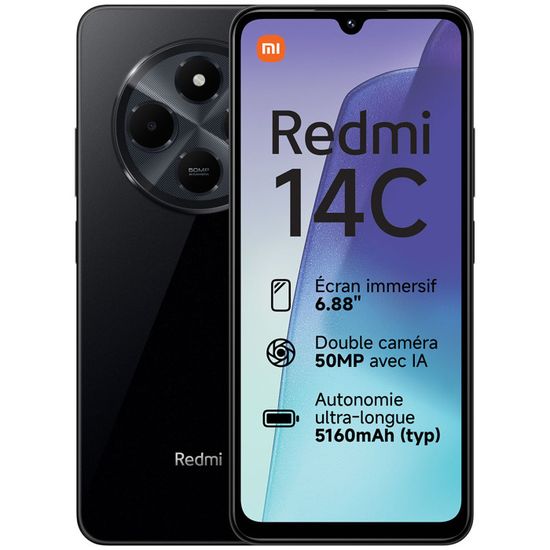 Smartphone Redmi 14C Noir Xiaomi