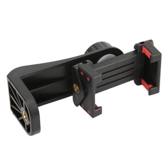 Adaptateur Clip Pour Téléphone Avec Rotule 360° - Filetage 1/4" Pour Trépied, Lampe - Compatible Smartphones 56-85 Mm