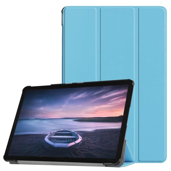 Housse Samsung Galaxy Tab S4 10.5 SM-T830 SM-T835 Protection fonction Réveil -sommeil automatique Housse - Bleu ciel