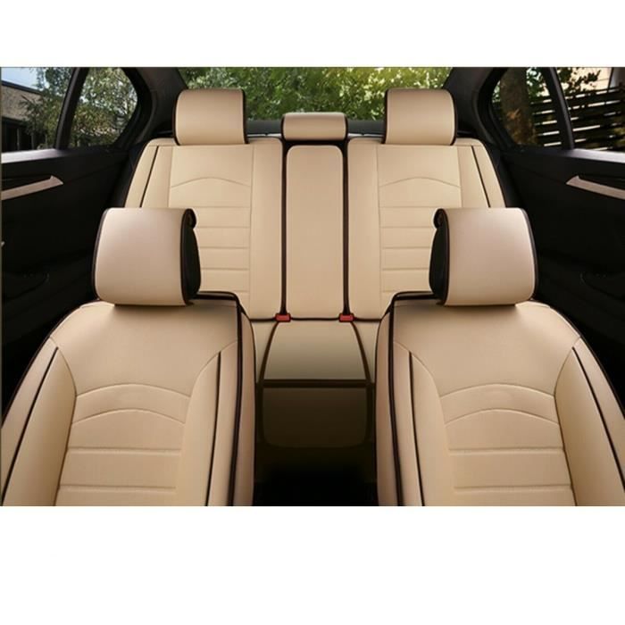 Toyota Housses Couvre Siège Jeu Complet Cuir PU Beige Respirant