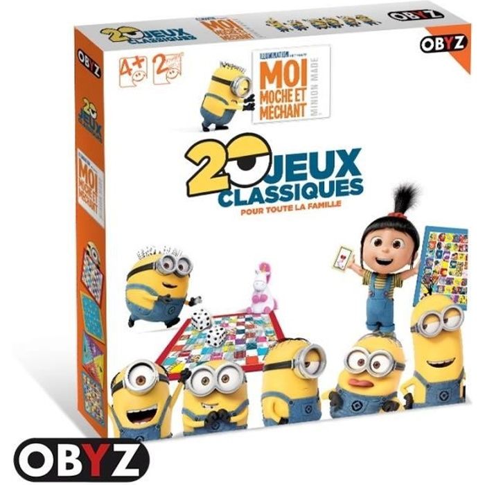 MINIONS - Jeu de plateau - 20 Jeux classiques