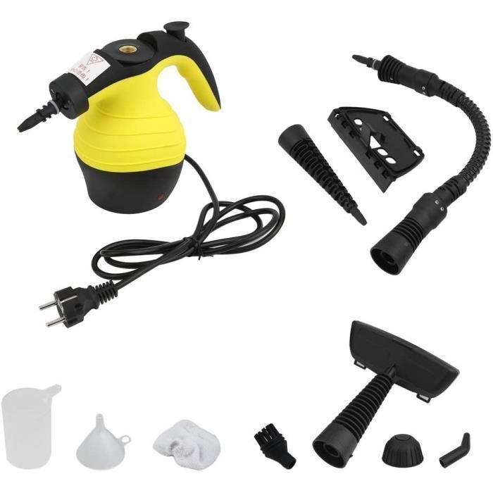 Nettoyeur Vapeur, Nettoyeur Vapeur Portable avec 9 Accessoires, Nettoyant Vapeur de Main pour Tissus, Vitre, Matelas, Mur, Voiture,
