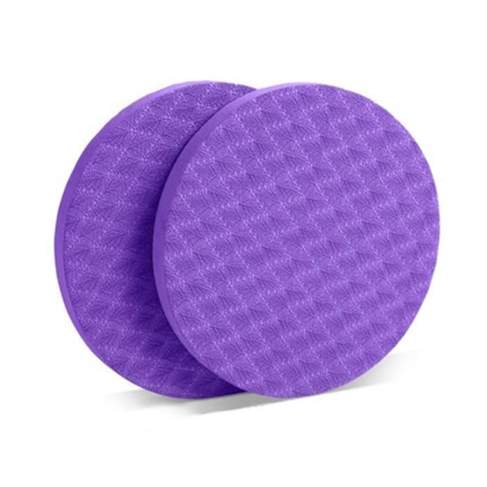 Tapis de sol,Genouillères de Yoga TPE antidérapantes, 2 pièces, tapis de protection pour le poignet et le coude, pour-Type violet -A