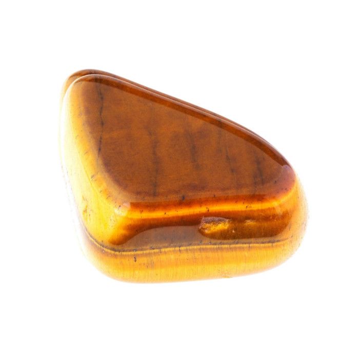 2 X Pierres roulées en Oeil de Tigre marron