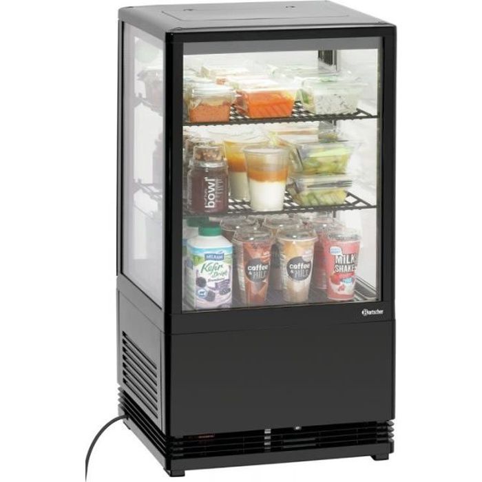 Mini Vitrine Réfrigérée à  Poser - Blanche - 58 Litres - Bartscher