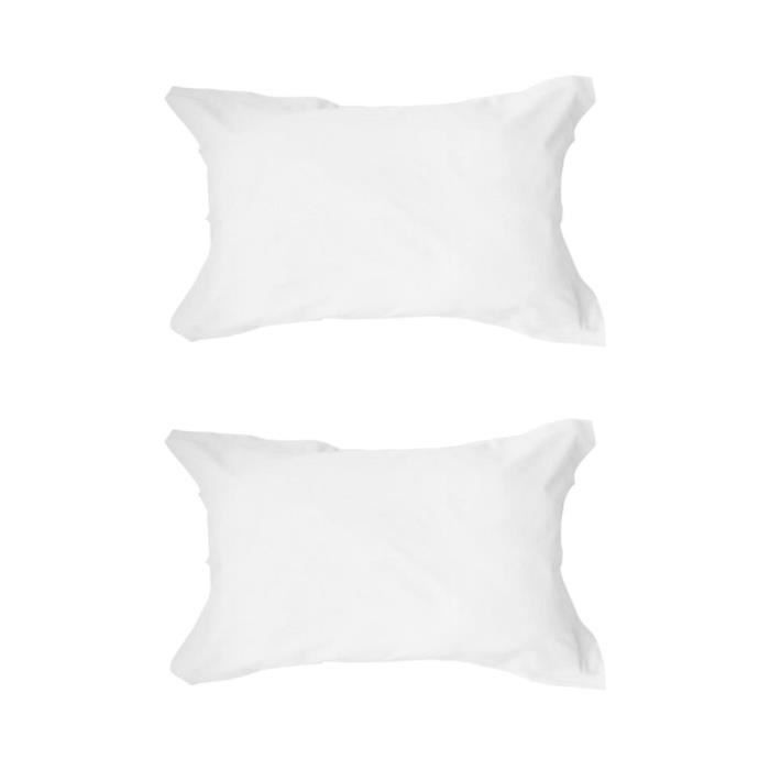 TODAY Lot de 2 taies d'oreiller - 50x70 cm - 100% Coton - Chantilly