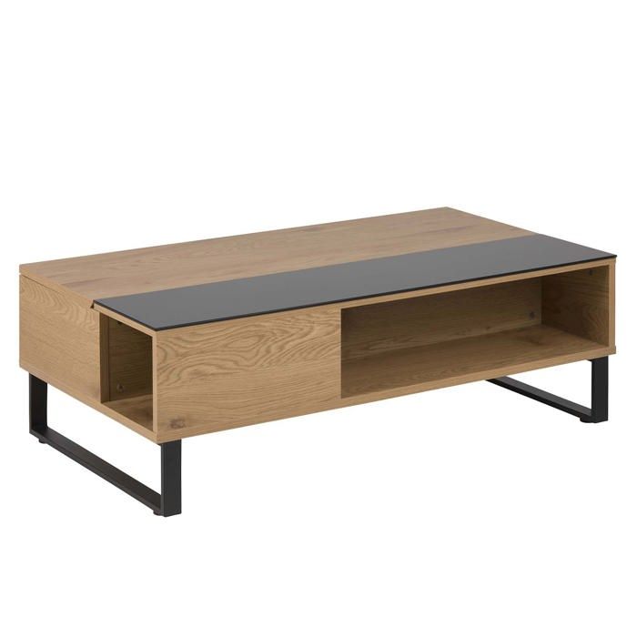 Ela - Table basse plateau relevable bois