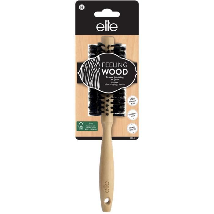 ELITE - Brosse brushinhg bois FSC - poils 100% sanglier feeling wood