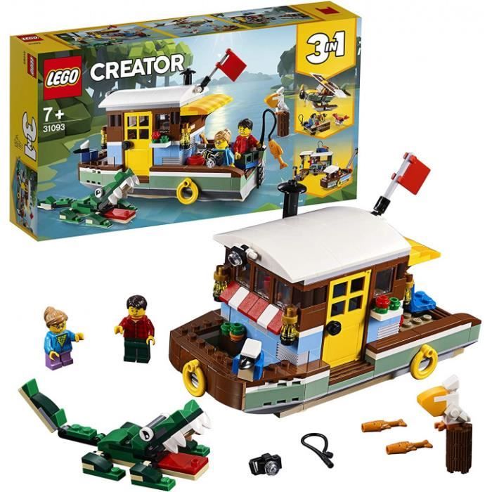 lego®-creator la péniche au bord du fleuve jeu de construction, 7 ans et plus, 396 pièces 31093