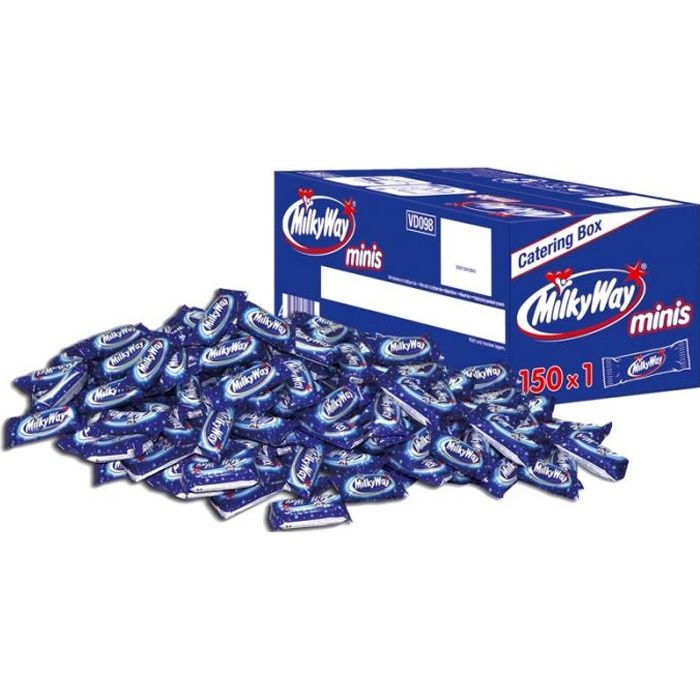 Carton de 150 barres de chocolat Milky Way