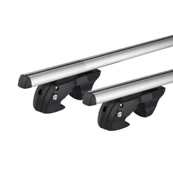 Barres de toit Aluminium pour Dacia Logan Mcv Break dès 2013 - avec Barres Longitudinales