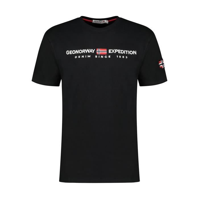 Tshirt Homme Geographical Norway Jondo Noir